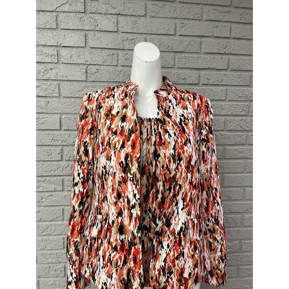 Kasper Women Multicolored Tank & Blazer 2 Pcs Set Size 8  J (XS tank)